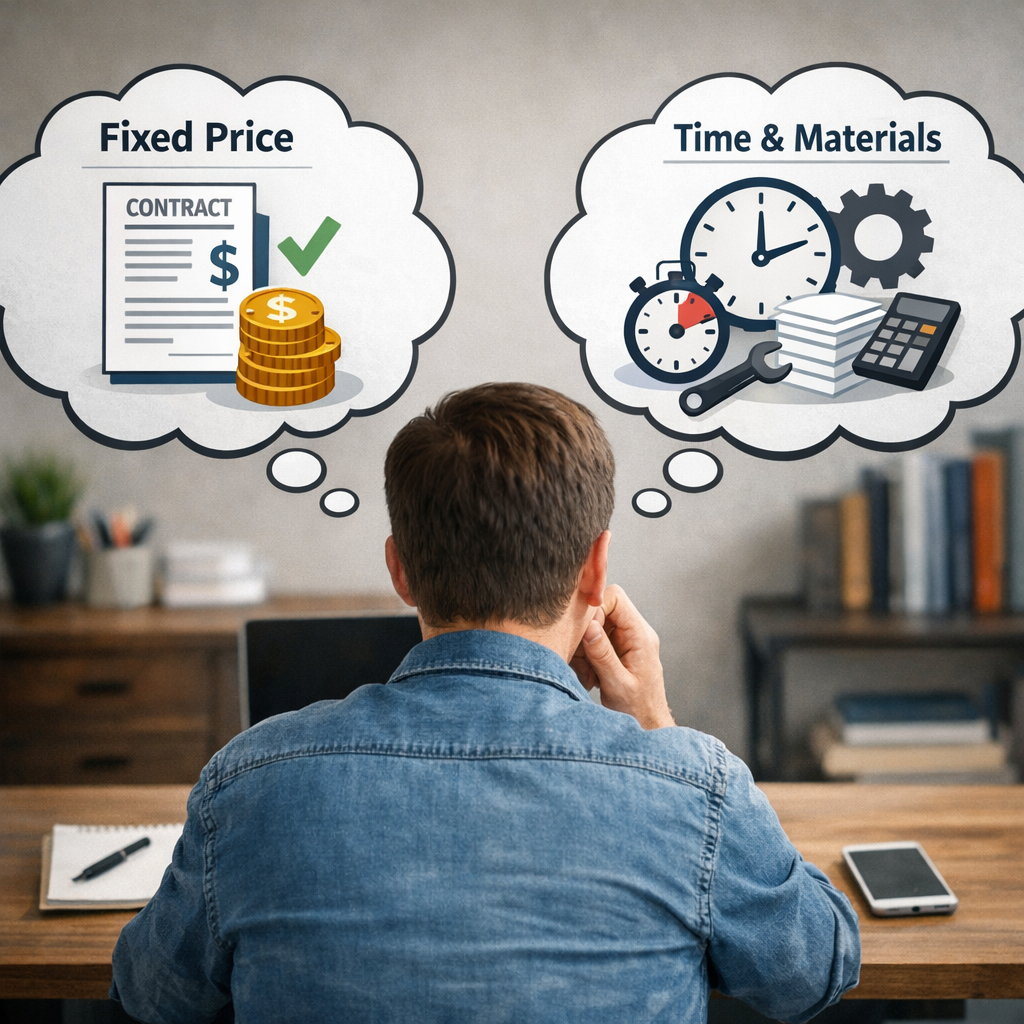 show an image of someone deciding whether to have